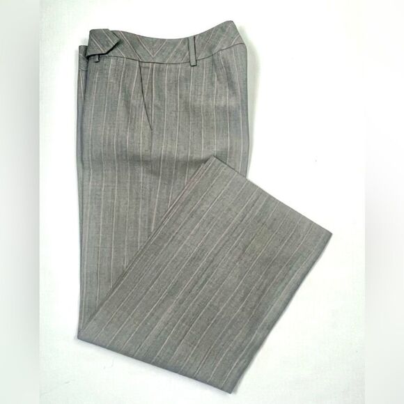 W Worth Wool Pin  Striped Pantsuit - Picture 7 of 14